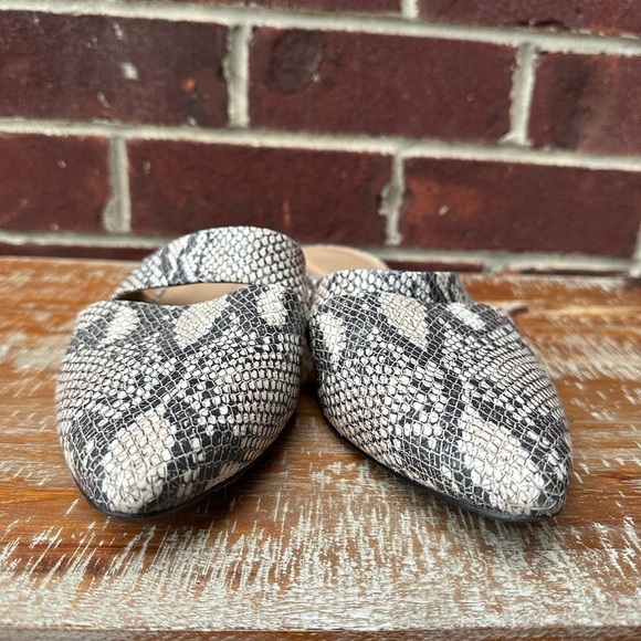 ABLE Joselyene Snakeskin Leather Mules - Picture 4 of 7